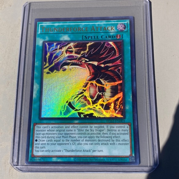 "ThunderForce Attack x Slifer The Sky Dragon" Yu-Gi-Oh! – Konami - Picture 1 of 2